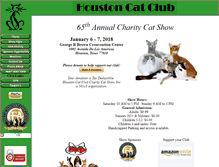 Tablet Screenshot of houstoncatclub.org